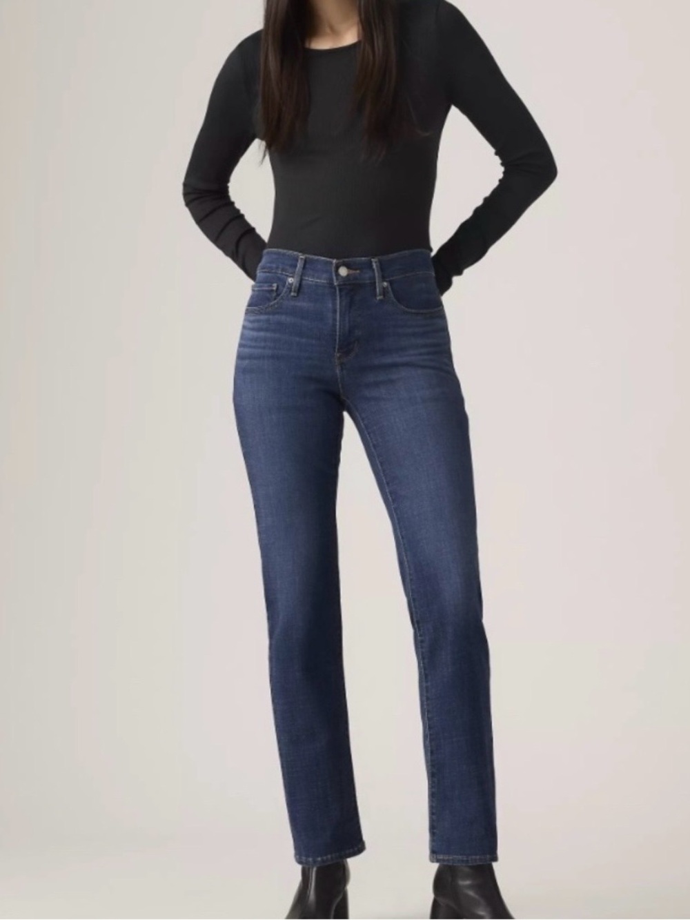 Levi’s 314 Shaping Straight Dark Wash Jeans
